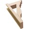 Ekena Millwork 6-in W x 16-in D x 28-in H Funston Trad Rough Cedar Woodgrain TimberThane Outlooker, Primed Tan OUTUR060X16X28FST04RCPR - alternate 6